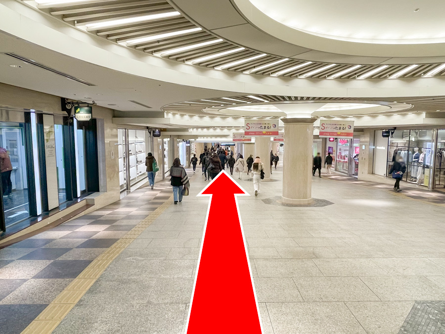 ゆうメンタルクリニック大阪梅田院の道順E11