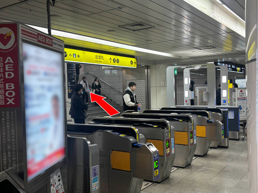 ゆうメンタルクリニック大阪梅田院の道順H01