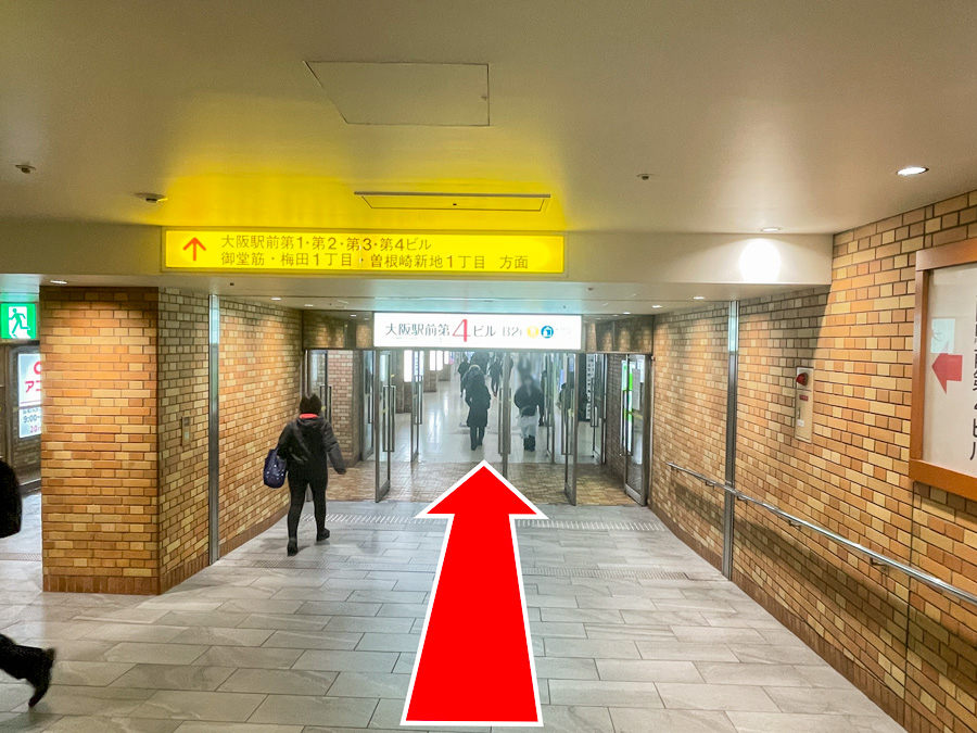 ゆうメンタルクリニック大阪梅田院の道順G05